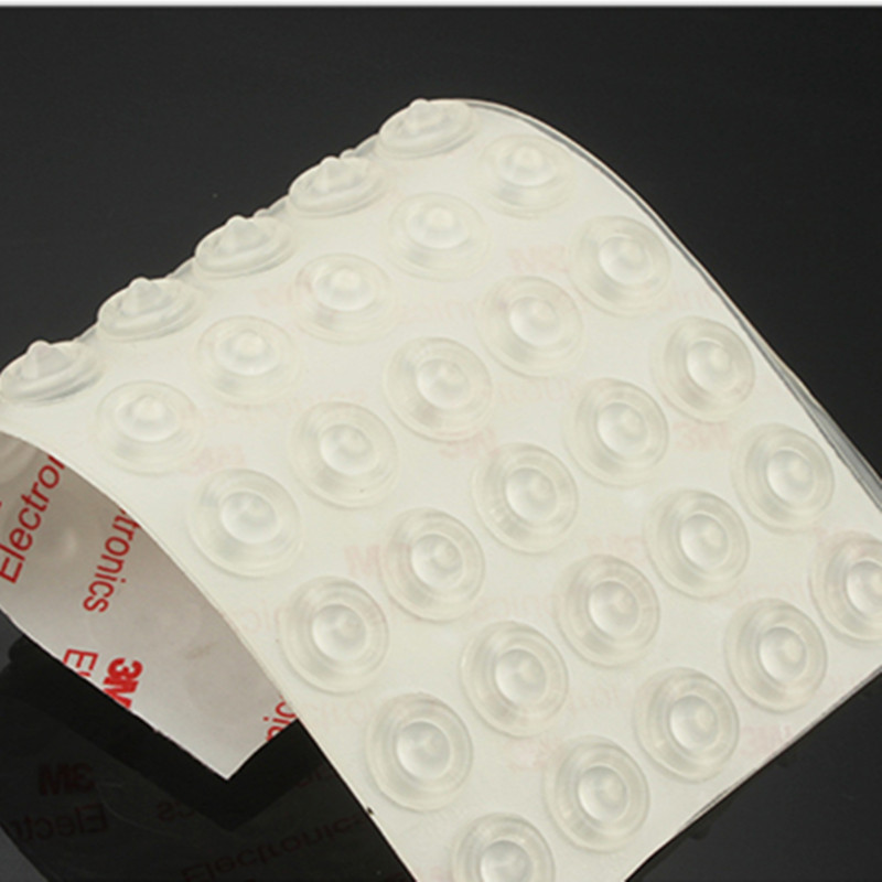 Vários Tamanhos de Porta de Armário Amortecedor amortecedor de silicone auto-adesivo pad com o ponto saliente para cozinha armário gaveta parar