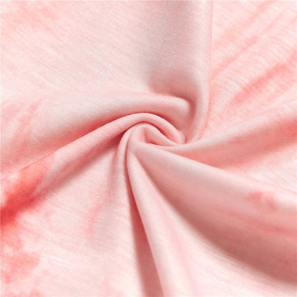 Nashakaite familie matchende tøj pink tie-dye matchende top far søn baby mor datter t-shirt mor og mig tøj