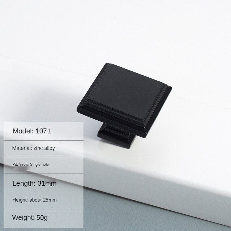 Cabinet Handles Modern Cabinet Handle Square Furniture Hardware Stainless Steel Kitchen Door Knob Cupboard Wardrobe Drawer Pulls