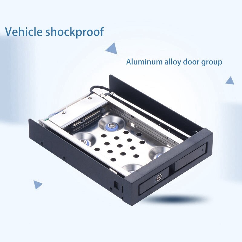 SSD HDD Storage Box 3.5-Inch Floppy Drive Panel Compatible with 2.5-Inch SATA Internal Hard Drive for Desktop PC Case