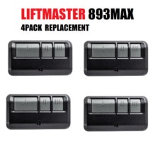 Paquet de 4 compatibles liftmaster/chambellan/artisan télécommande de porte de garage 893max 890max