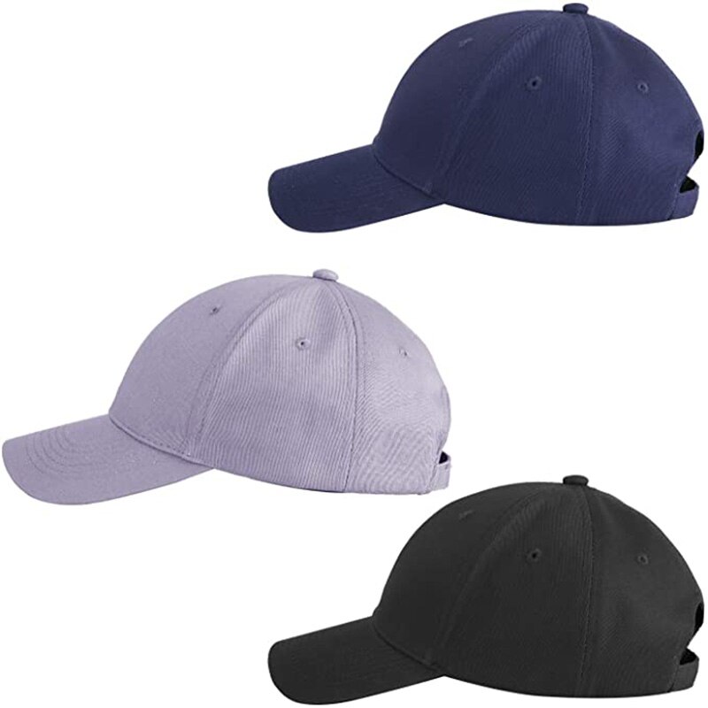 Men Women Solid Color Style Plain Baseball Cap Dad Hat Adjustable Low Profile Street Hip Hop Trucker Cap