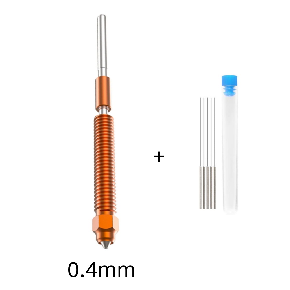 Creality "Unicorn" K2 Plus Hi Combo Kit de bico de troca rápida 0,4 mm / 0,6 mm / 0,8 mm Bico integrado totalmente metálico para K2 Plus Hi Combo: Vermelho