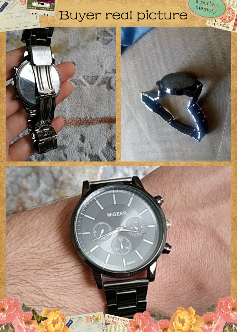 Man Crystal Stainless Steel Analog Quartz Wrist Watch men watch reloj hombre horloge montre homme orologio uomo