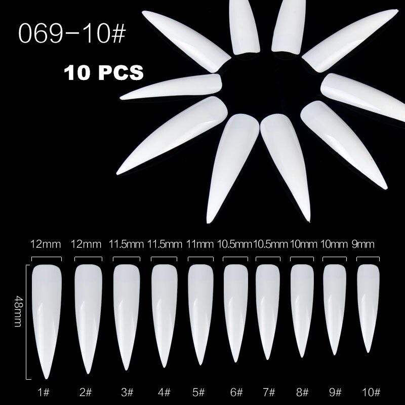 Tips voor valse nagels kleurenkaart oefendisplay gereedschap transparante witte gesp ring manicure nagelkunst gereedschap: 069-10