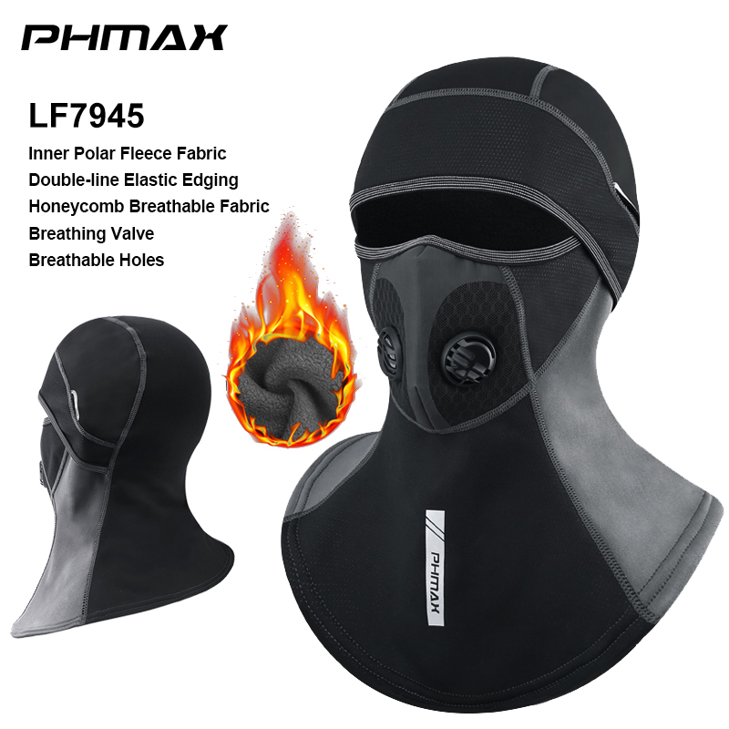 PHMAX-mascarilla de esquí para hombre y mujer, mascarilla térmica de lana para invierno, calentador, resistente al viento, transpirable, equipo para clima frío, gorro de patinaje y esquí: Verde militar