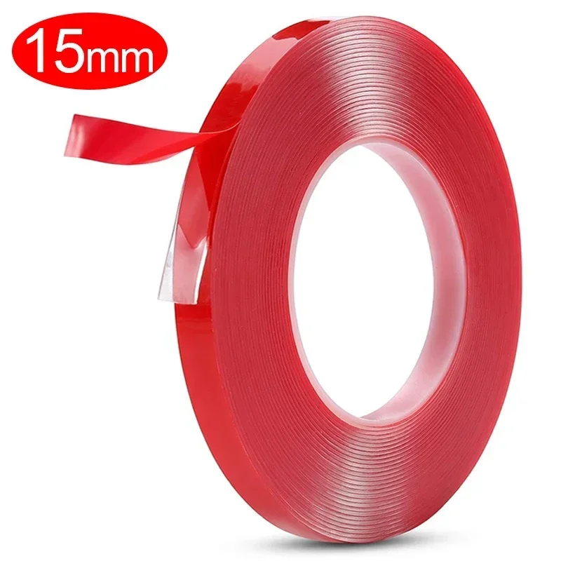 Doppelseitiges Klebeband, starke Fixierung, transparentes Klebeband, wasserfest, keine Spuren, hochviskose, selbstklebende Klebebänder, feste Aufkleber: Champagner