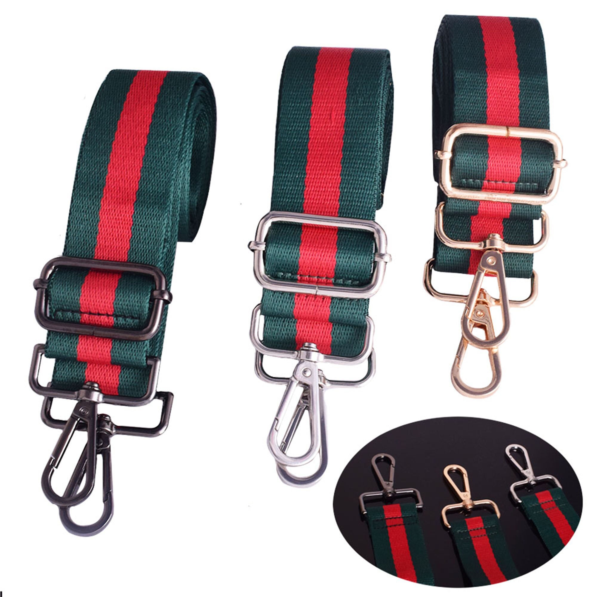 Verstelbare Schouderriem Voor Tassen - Canvas, 3.8 Cm Breed, Bordeauxrood