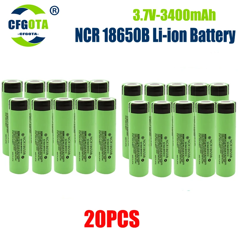 100% neue Original NCR18650B 3,7 v 3400 mah 18650 Lithium-Akku Für Taschenlampe batterien: Tiefe Blau