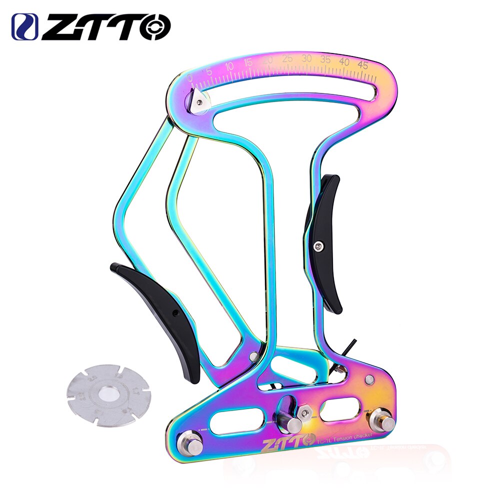 ZTTO Ultralight Bicycle Spoke Tension Meter Tool For MTB Road bike Wheel Spokes Builder Repair Checker Indicator Accurate Tool: ULT Colorful
