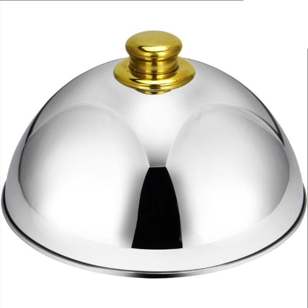 Stainless Steel Dome Food Meal Cover Steak Cover Cheese Melting Dome Serving Dish Food Cover For Home Restaurants Hotels Banquet: 10 inch gold