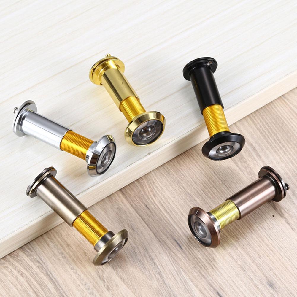 Door Eye Hole 200 Degree Wide Angle Door Viewer Hidden Door Security Glass Lens Peephole Viewers Adjustable V7V9