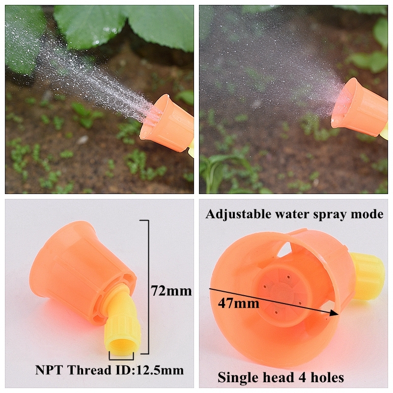 2Pcs Garden Irrigation Watering Atomizing Sprayer Nozzle Adjustable Spray Mode Nozzle Hand Pressure Pesticide Spraying Accessory: Lavender