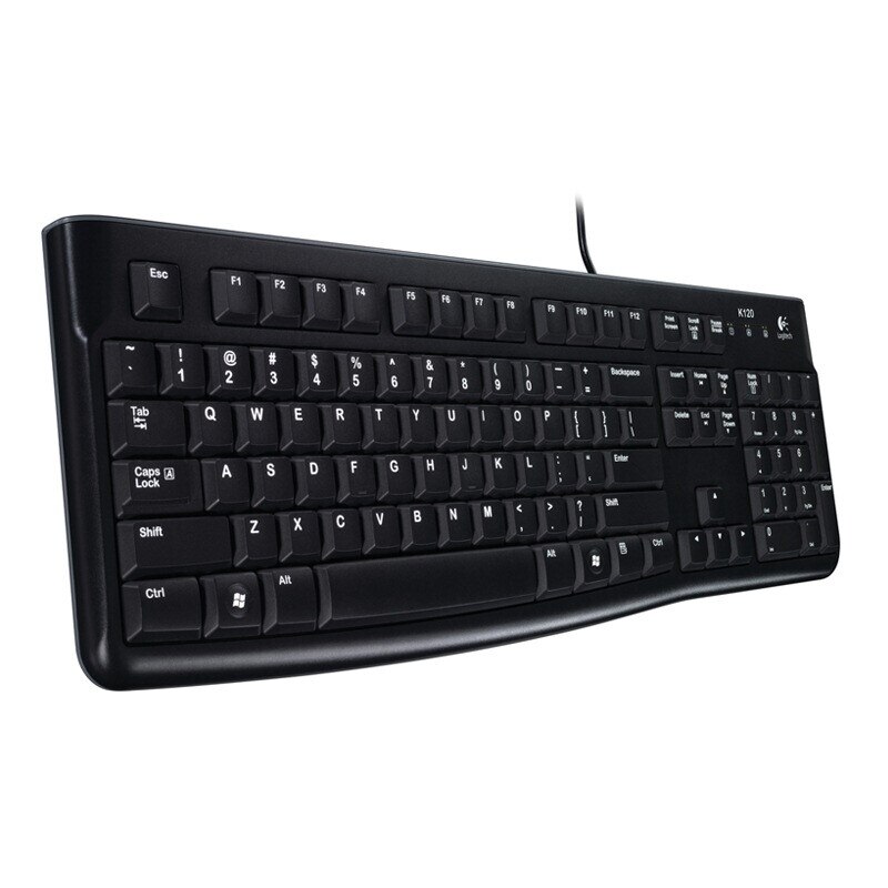Logitech K120 PC Computer USB Wired Keyboard For Computer Waterproof Keyboard