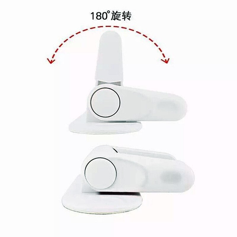 1pc alavanca fechadura da porta de segurança adesiva compatível à prova padrão criança segurança à prova de bebê auto-adesivo útil abs materiais