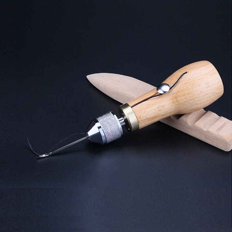 1Set Leather Hand Sewing Machine Stitching Stitcher Waxed Thread Craft Edge Stitching Belt Strips Shoemaker Tool 2019NEW
