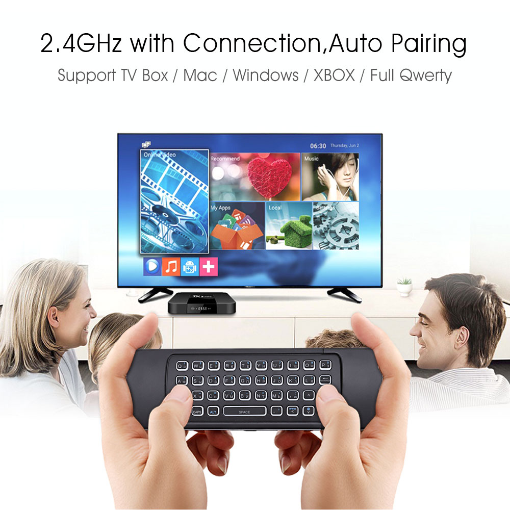 VONTAR-teclado inalámbrico MX3 Pro para Android TV Box, periférico con retroiluminación, 2,4G, Control remoto, aprendizaje IR, Fly Air, ratón, X92, X96