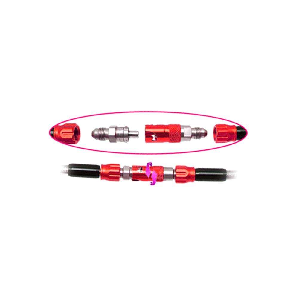 Motorcycle Brake Line Hose Aluminum AN3 Fluid Quick Release AN-3 Connect Fitting Adapter Kit for -Honda -Yamaha -KTM Cafe Racer