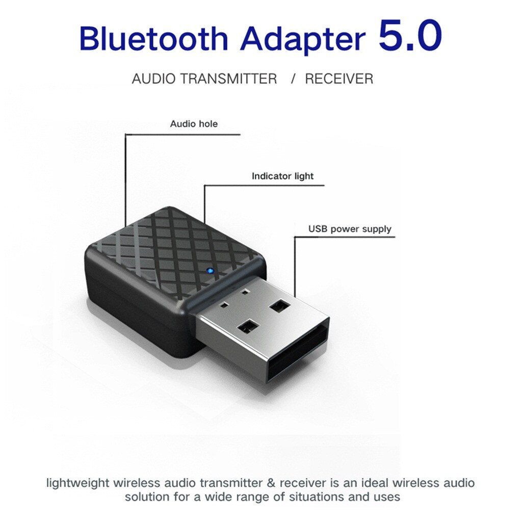 Stereo 3.5 Draadloze Bluetooth Ontvanger Zender Adapter Voor Auto Muziek Audio Aux Voor Hoofdtelefoon Reciever Jack Handsfree