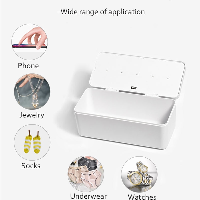 UV Phone Sterlizer Box For iPhone Xiaomi Redmi Oneplus Huawei Samsung Phone Mask Multifunction UVC Steriliser Box Sterilizer