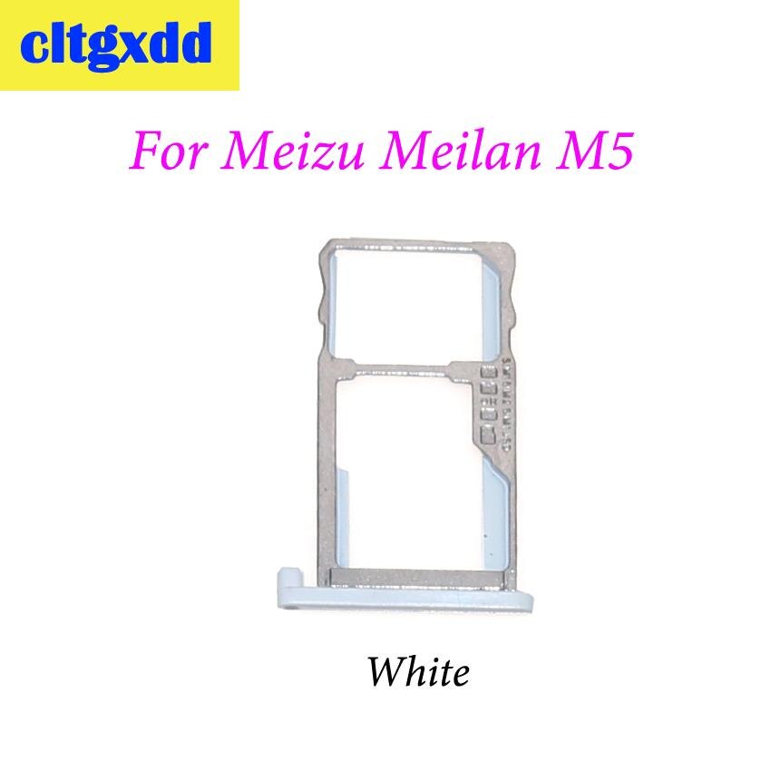 Cltgxdd SIM Halfter Slot Adapter Tablett Für Meizu Meilan M5 M6 Sim Karte Adapter Ersatz Teile: Pro M5 Weiß
