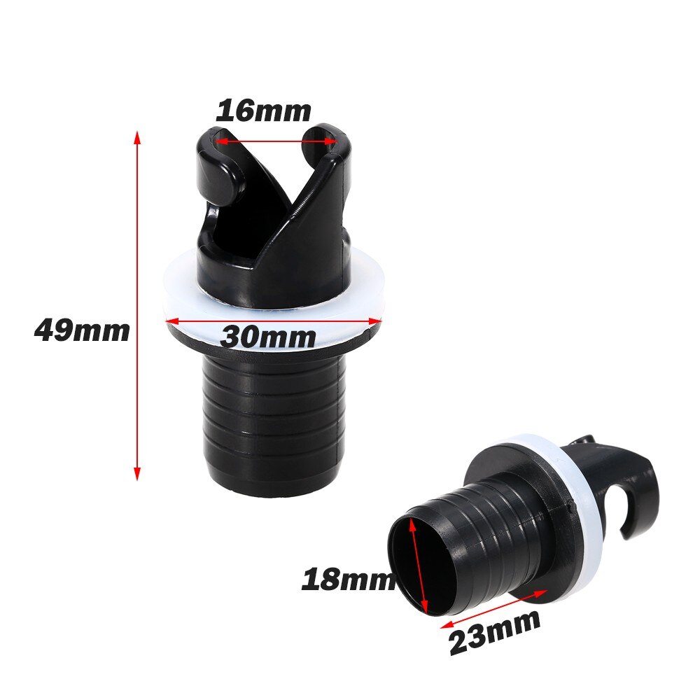 2 Stuks Opblaasbare Boot Kajak Air Valve Adapter Inflatie Air Voetpomp Slang Adapter Valve Connector