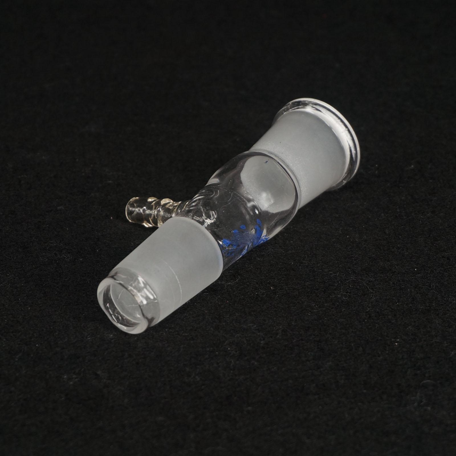 24/29 Ground Joint Female to Male Lab Glass Transfer Gas Adapter Glassware