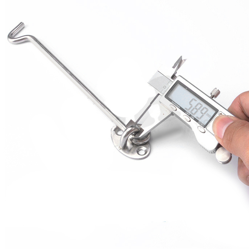 2Pcs Old style Window Brace Windproof hook 296mm 12 Inch Long Door Window Catch Eye Cabin Hook Fasteners Window Hook