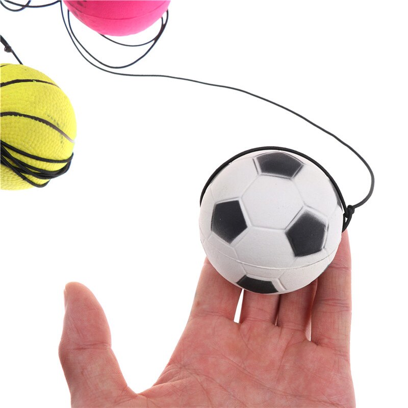 60mm Bouncy Finger Band Ball Elastic Rubber Ball For Wrist Exercise Hand Finger Stiffness Relief Wrist Bounce Ball Kids Toys