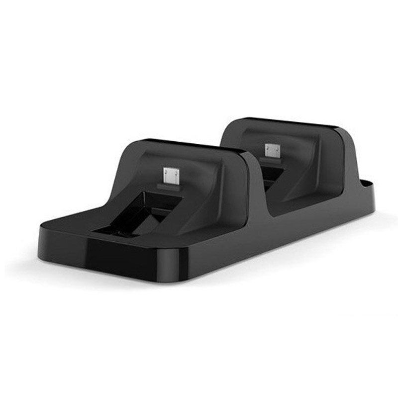 Controlador de carga doble Dock inalámbrico Gamepad, cargadores inalámbricos de doble Mango para Sony PS4/PS4 Pro/ Slim