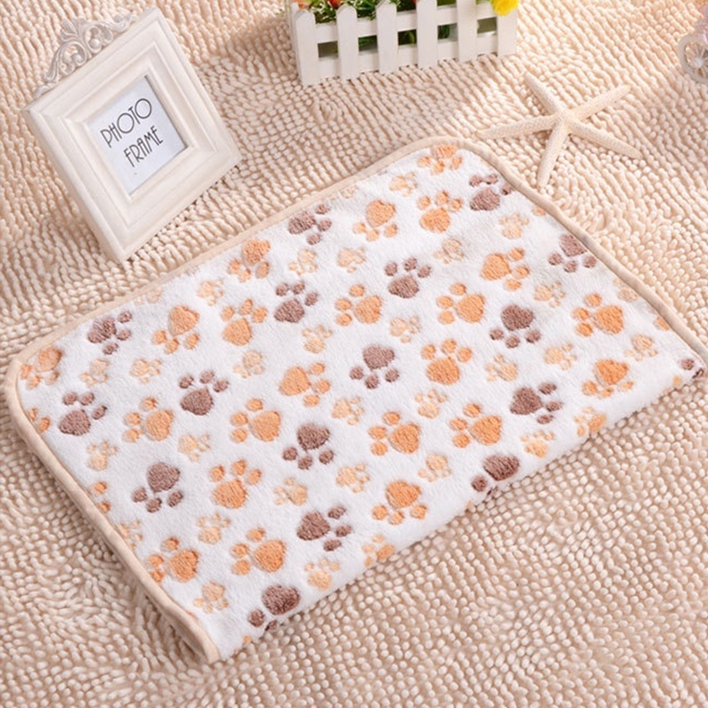 Weichen und Flauschigen Pet Decke Niedliche Cartoon-Muster Pet Matte Warme und Komfortable Decke für Katze und Hunde pet Liefert: White / 25x25 cm