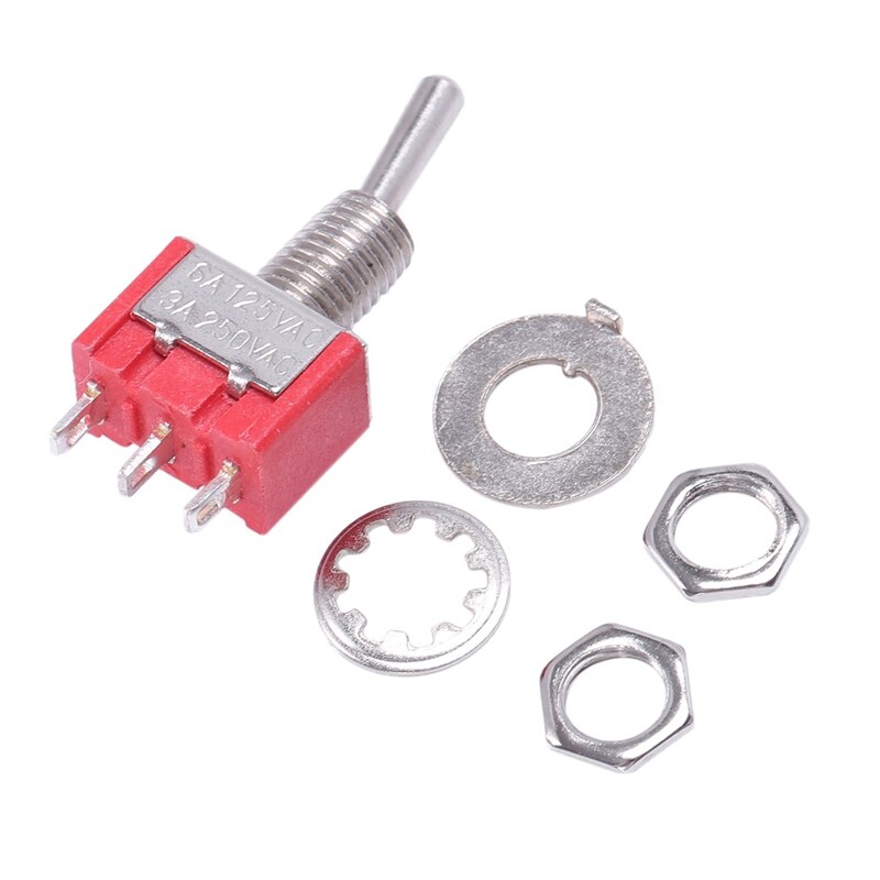 12 Pin 4PDT Op/Op 2 Positie Mini MTS-402 Tuimelschakelaar &amp; 2 Positie Spdt Mini Micro-Toggle schakelaar Rood