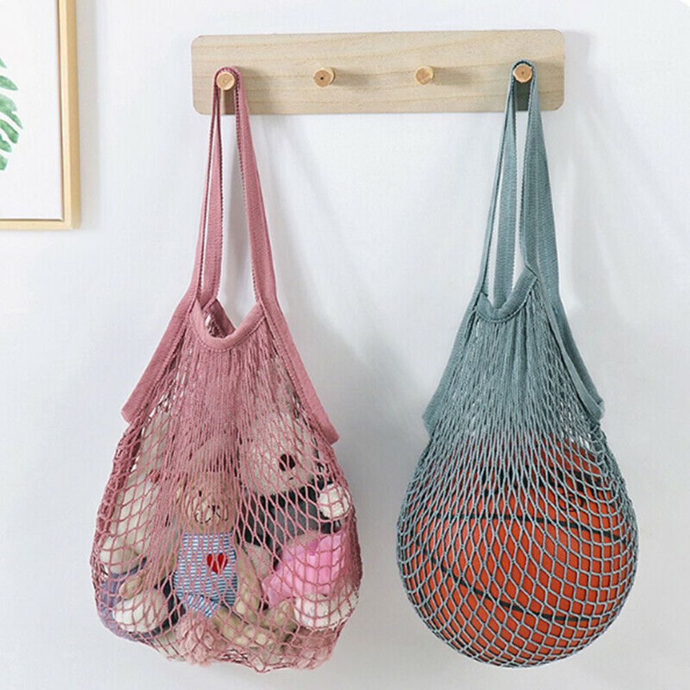2019 nova cor do arco-íris grande malha rede tartaruga saco string compras durável frutas armazenamento bolsa malha tote net tecido bolsa de ombro