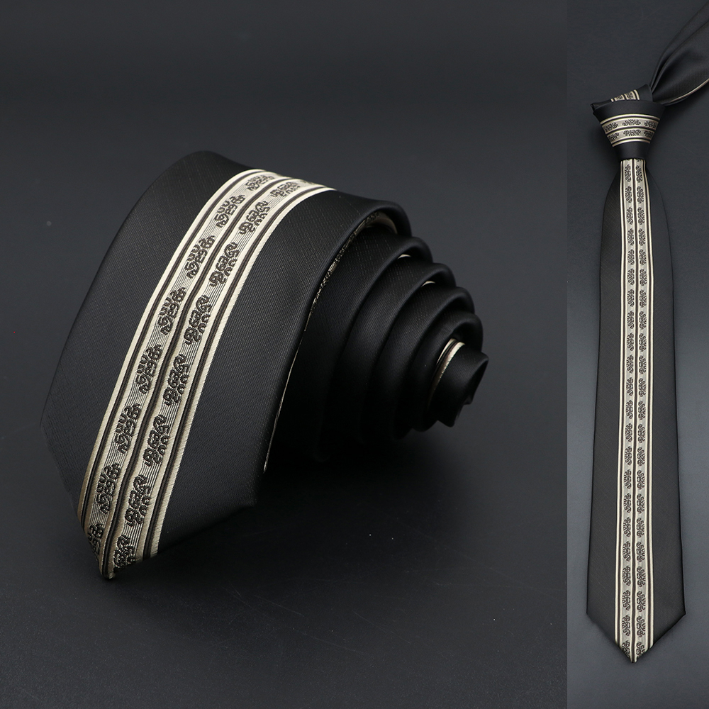 Skinny 6Cm Ties Voor Mannen Trouwjurk Stropdas Zwart Rood Bloemen Paisley Patchwork Tie Business Slanke Overhemd Accessoire cravate: 19