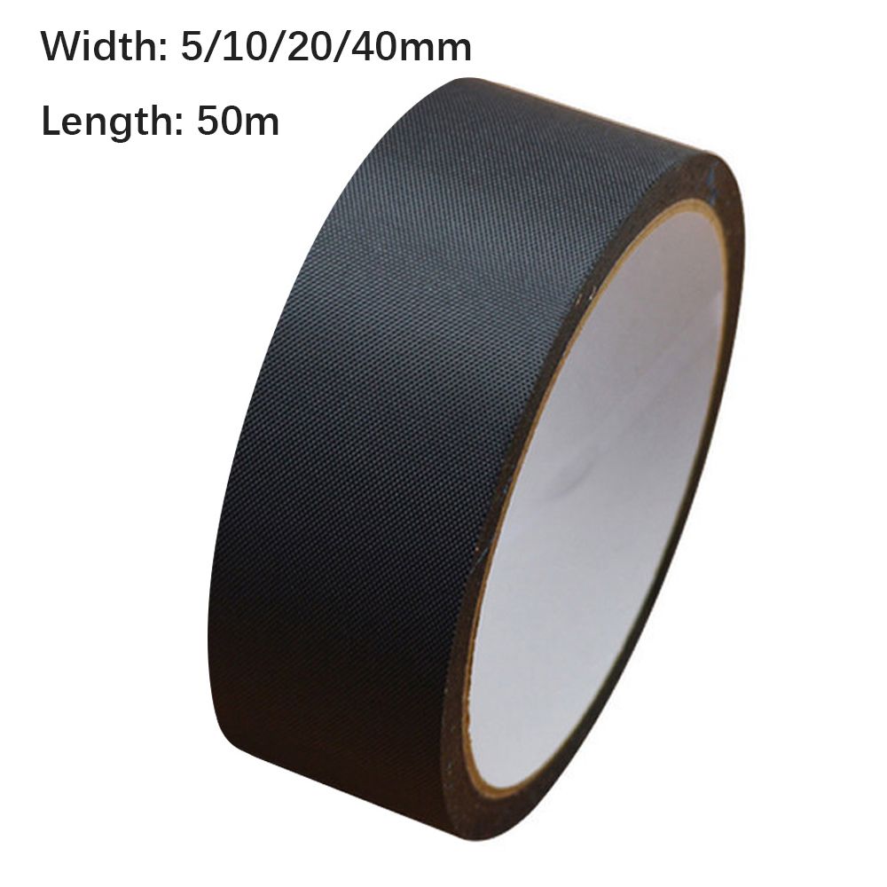 50M/Roll Nylon Reinforced Tape 5/10/20/40mm Width Black Single-sided Self-adhesive Tape For Shoe Handbag Oxford Cloth Tape