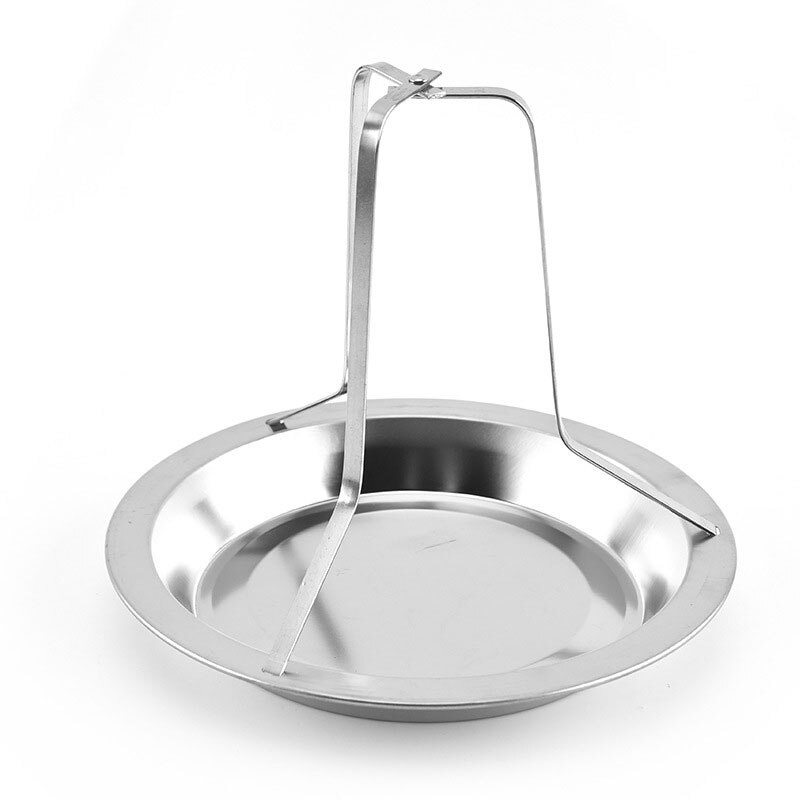 Kippenspit Rek Vouwen Rvs Verticale Koffiebrander Kip Houder Pan Non Stick Carbon Staal Grillen Tool Voor Bbq: Default Title