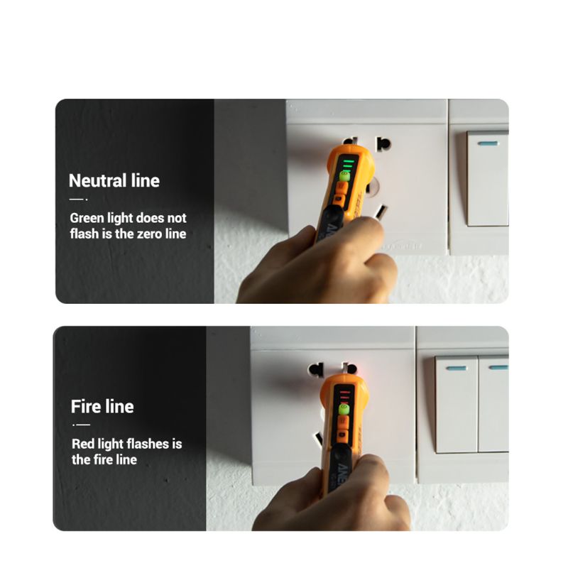 AC 12V-1000V Spannung Tester Kuli nicht-Kontaktieren Volt Detektor Stock Einstellbare Palette Sommer Klang Licht Alarm Alarm Taschenlampe VD901