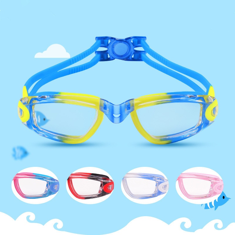 Kinderen Zwembril Waterdicht Anti-Fog Platte Transparante Hd Zwembril