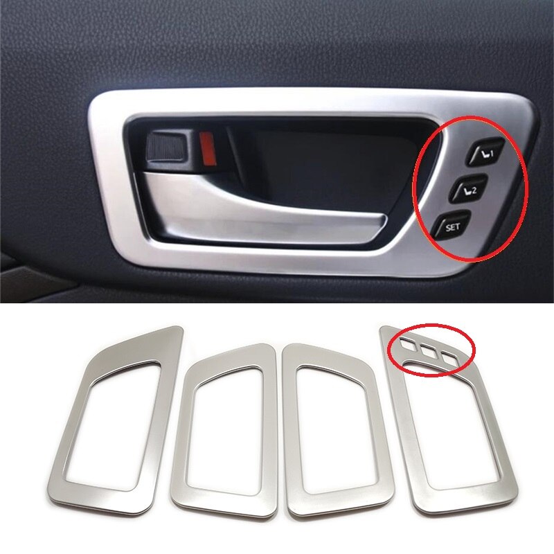 Voor highlander kluger 15 16 17 auto deur armsteun raam glas lift bedieningsschakelaar afdekking trim auto styling accessoires: Binnendeurkom 3