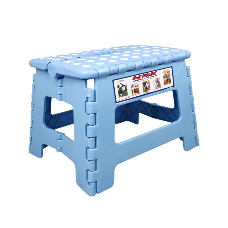 Składany stołek przenośny stołek taboret wędkarski mini siedzisko z tworzywa sztucznego łatwe przechowywanie w ogrodzie i na zewnątrz: rodzaj 2 niebieski