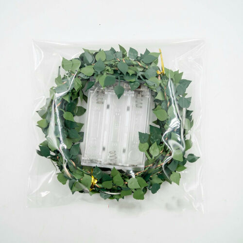 Rose Bloem Wijnstok Snaar Led Verlichting Decoratie Groen Blad Guirlande Batterij/Usb/Zonne-energie 3 M 5 M 10 M Warm Wit Kerstverlichting: Battery / 10M