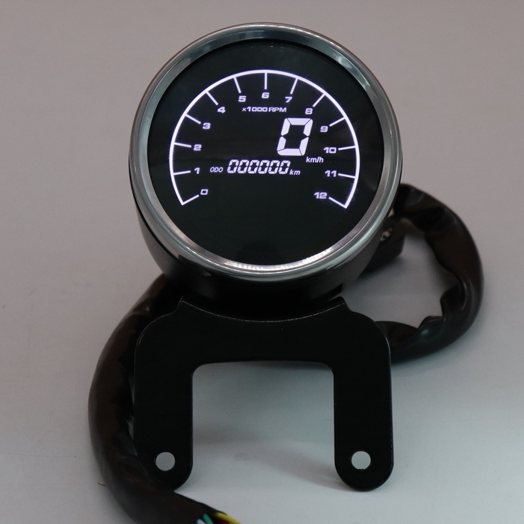 Motorbike Speedometer Meter Tachometer Fuel Oil Level Gauge DC12V