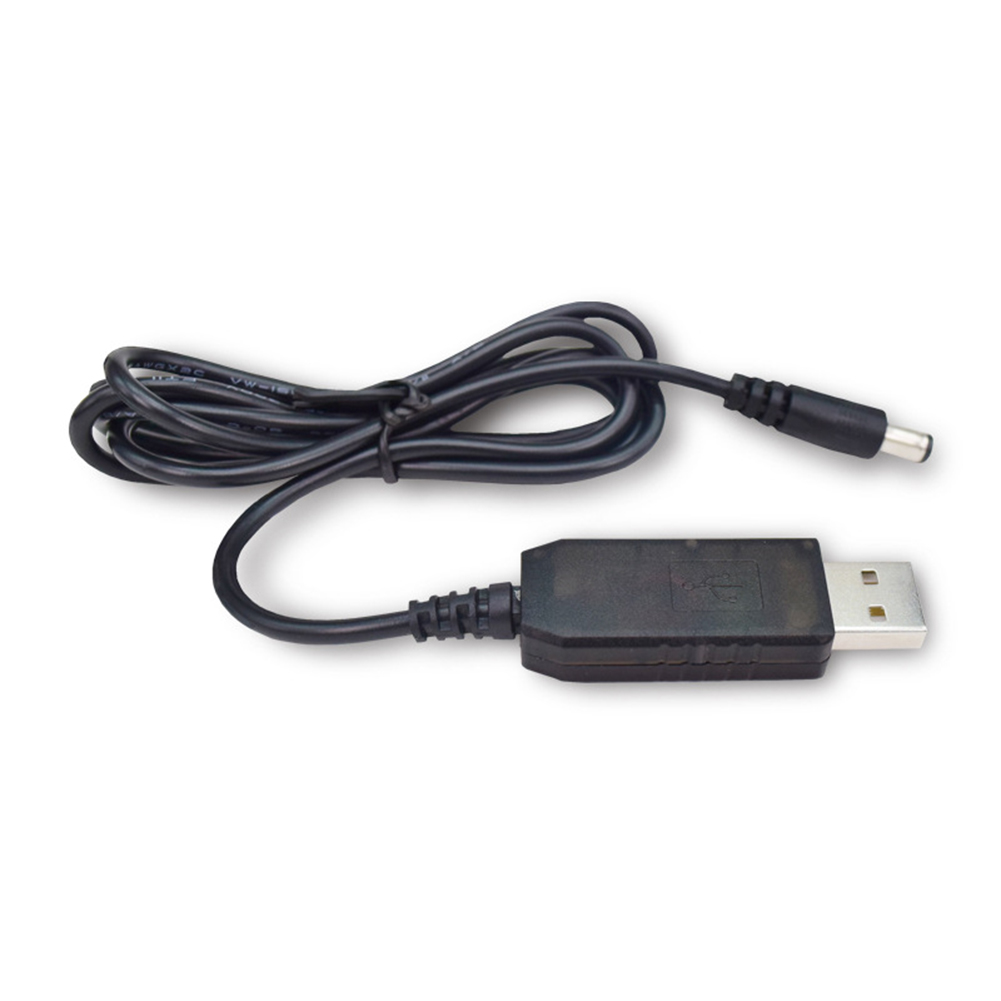 USB DC 5V to 8.4V/9V/12V 5.5x2.1mm Male Plug Power Supply Step-up Adapter Cable: Gold