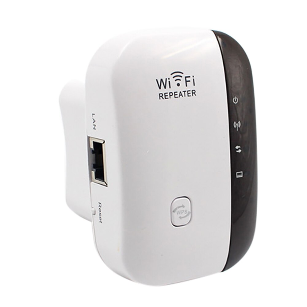 Repetidor de wi-fi sem fio, extensor de wi-fi 300mbps wi-fi amplificador de sinal de longo alcance repetidor de ponto de acesso wi-fi: White US Plug