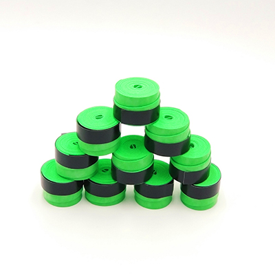 10pcs/lot Matte PU Badminton Grips Plane Dry Badminton Racket Overgrip Good Feel Tennis Overgrips: 10PCS Green