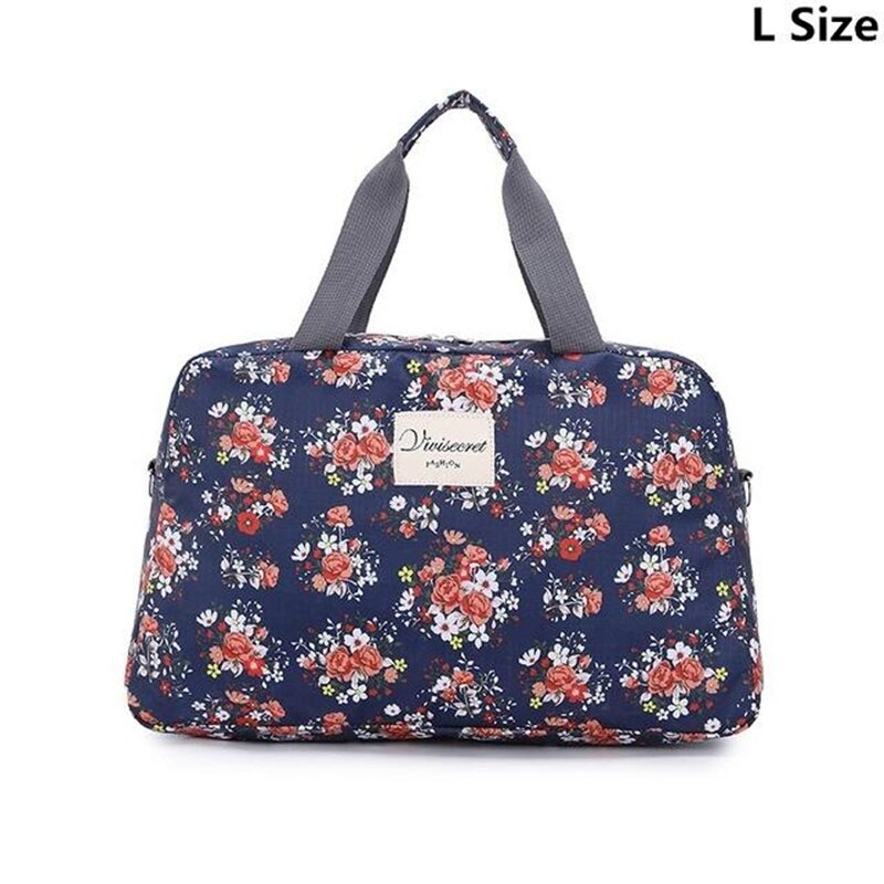 Ruputín-bolsos de viaje para mujer, organizadores de equipaje, bolsa portátil de alta capacidad, artículos plegables, organizadores de viaje, bolso de mano: Blue L