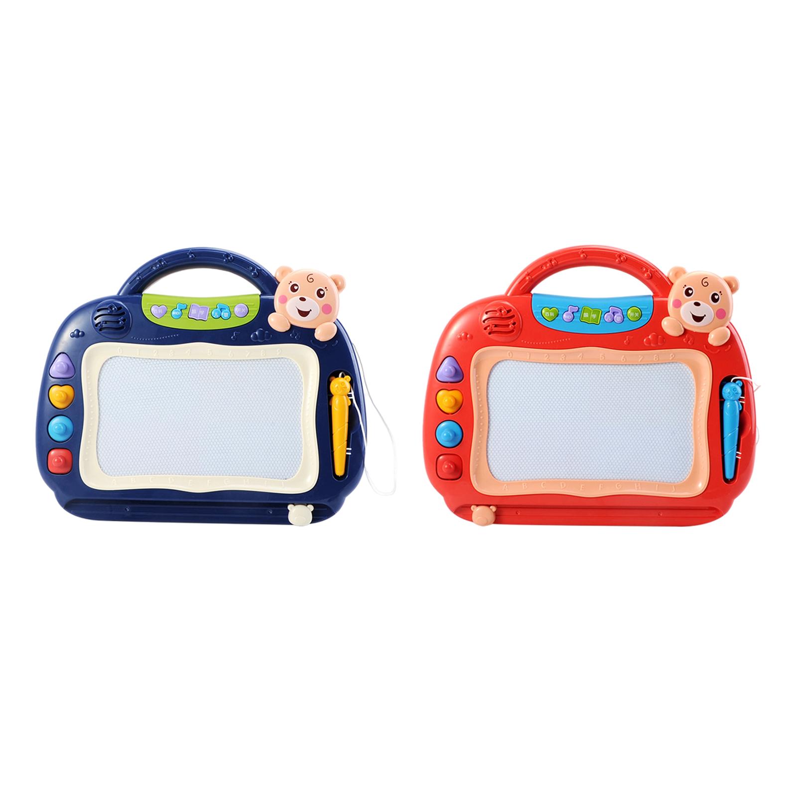 Magnetic Drawing Board with 4 Stamps and Magnet Pen for Boys Girls