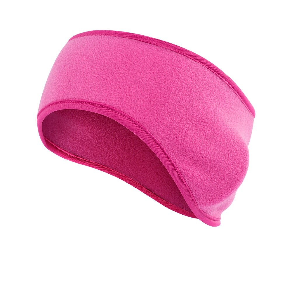 Oor Warmer Hoofdband Winter Fleece Oor Band Covers, koud Weer Running Oorwarmers Voor Fietsen Sport Voor Mannen Vrouwen Hoofdband: rose red