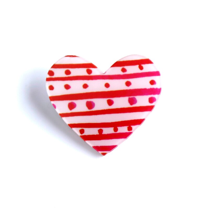 Nengdou Y74 Liefde Hart Pictogram Cartoon Badges Accessoires Acryl Broche Voor Kleding Rugzak Icoon Decoratie Kawaii Pins Token