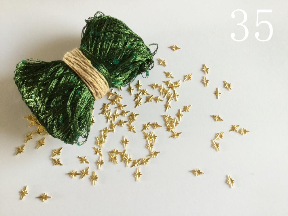 15 stück * 15 g glänzend garn sterben charakteristik linie Pailletten Kollokation von wolle Eigenschaften zubehör Hand betroffen zl4: Farbe 35